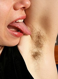 eating cum off a hairy pussy