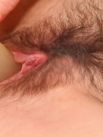 Teen blonde girl with hairy legs